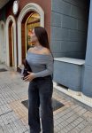 Top bardot lurex