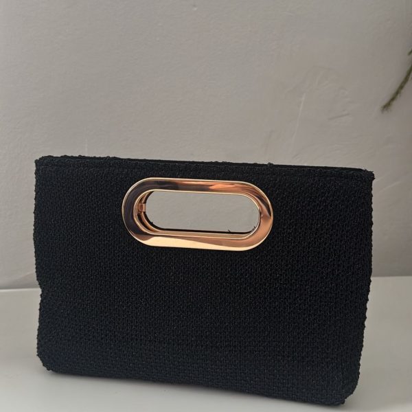 Bolso asa dorada