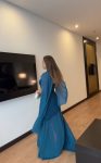 Vestido combinado gasa