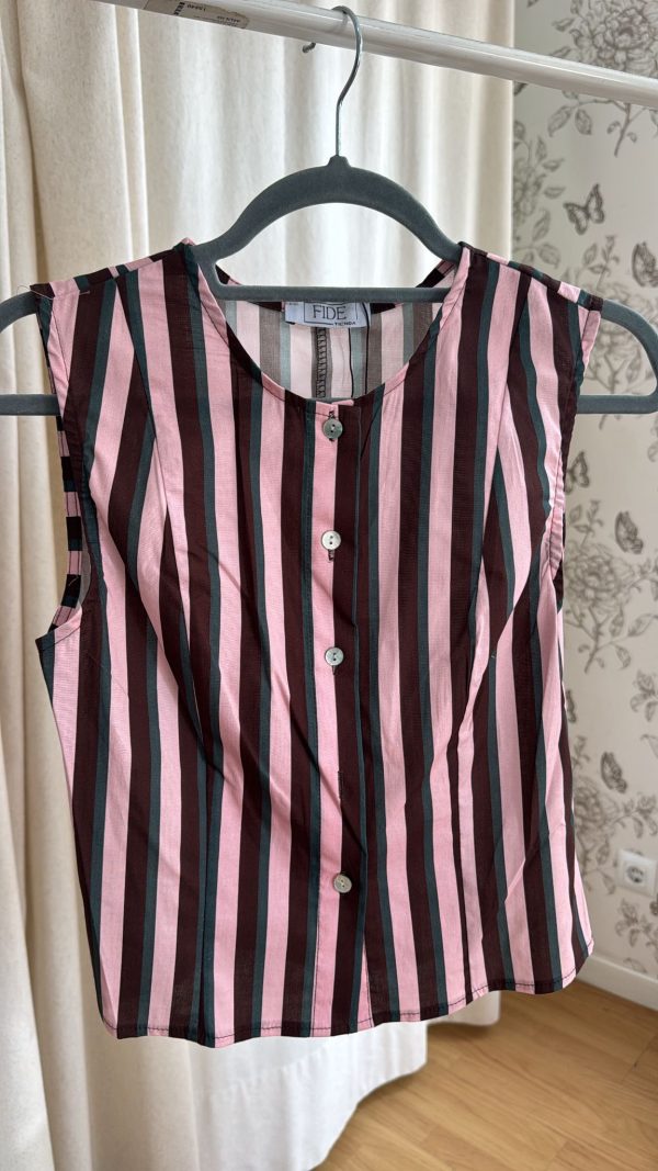 Blusa rayas sin manga
