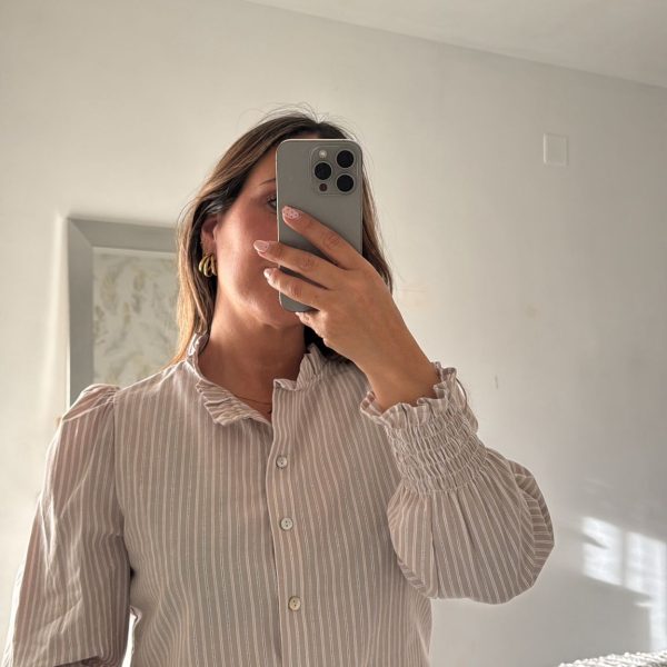 Blusa rayas algodón