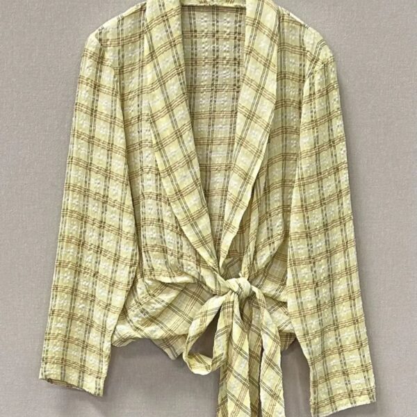 Blusa kimono cuadros