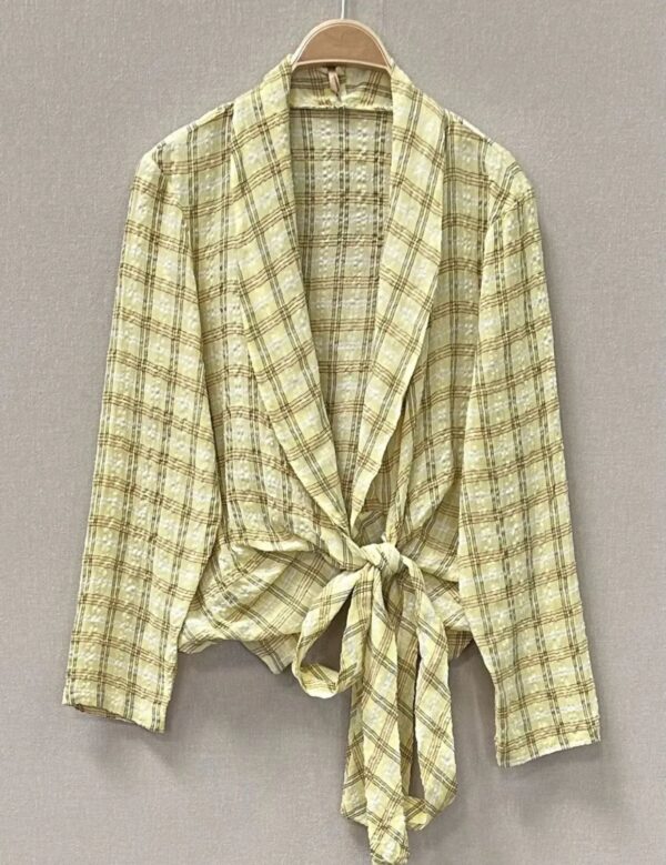 Blusa kimono cuadros