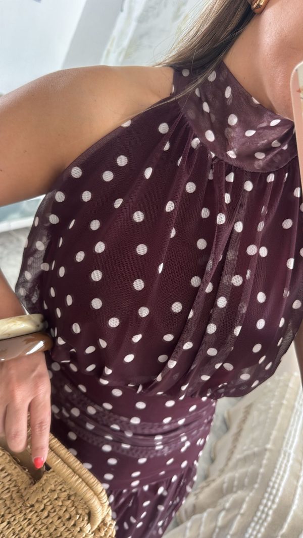 Vestido tul lunares