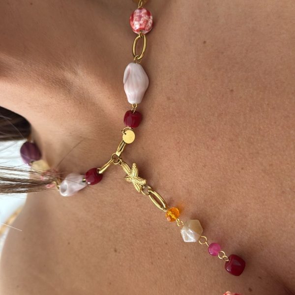 Collar abalorios perla