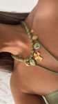 Collar bolas cruz