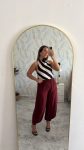 Top rayas halter
