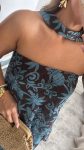 Vestido estampado fluido