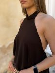 Top asimétrico halter