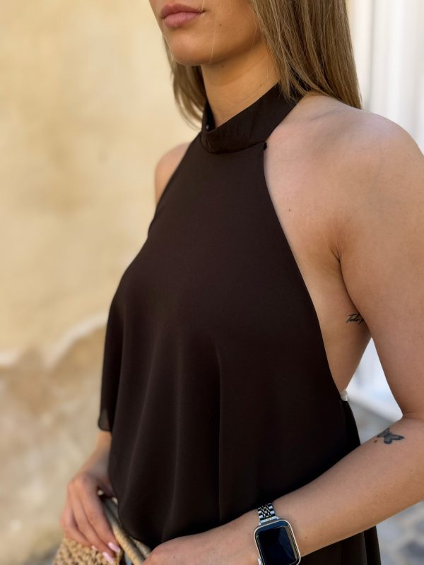 Top asimétrico halter