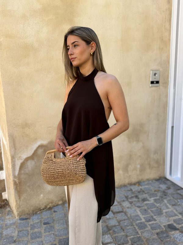 Top asimétrico halter