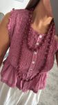 Collar bolas rosa