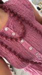 Collar bolas rosa