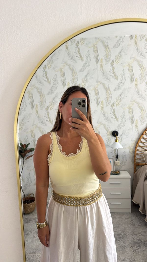 Top lencero amarillo