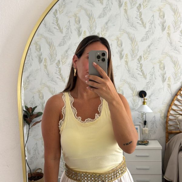 Top lencero amarillo