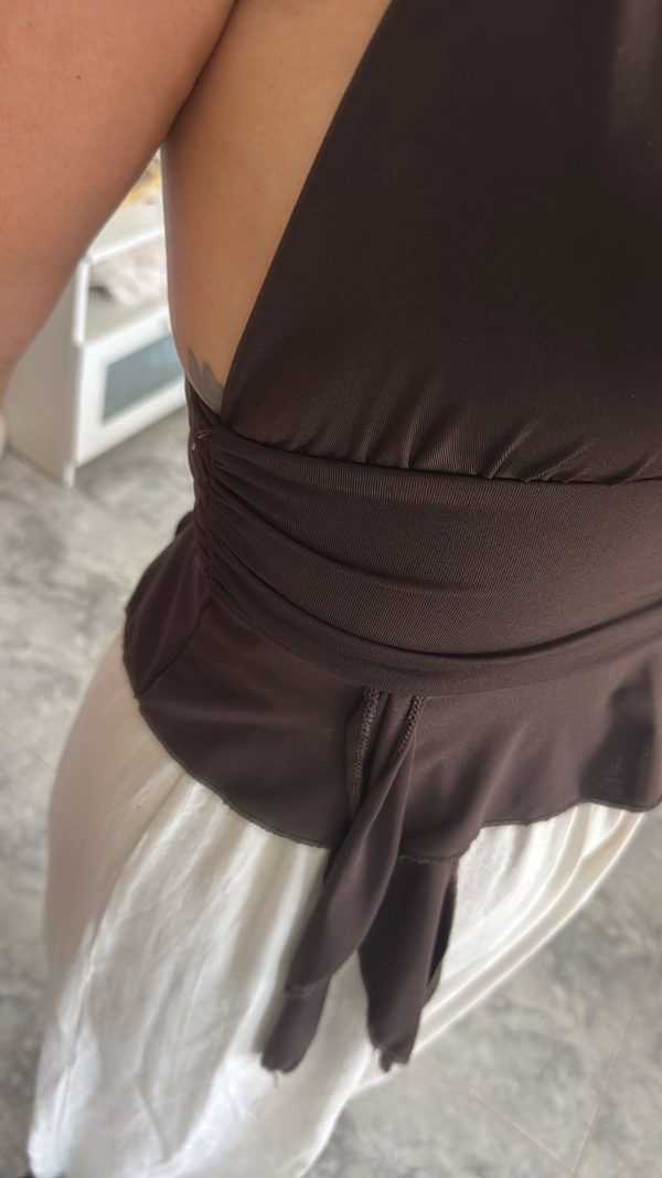Top liso halter