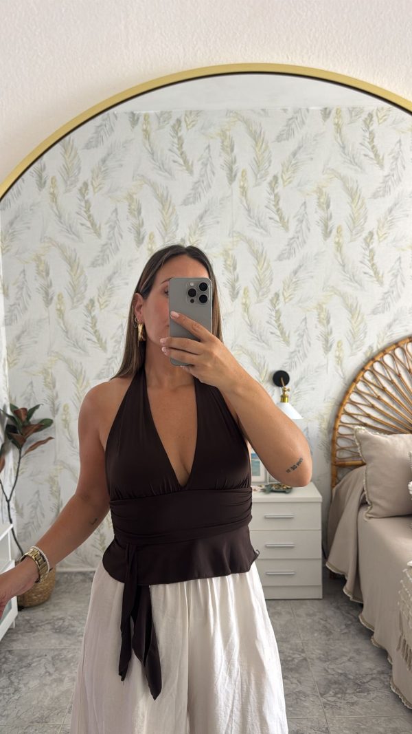 Top liso halter