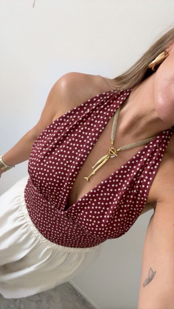 Top lunares halter