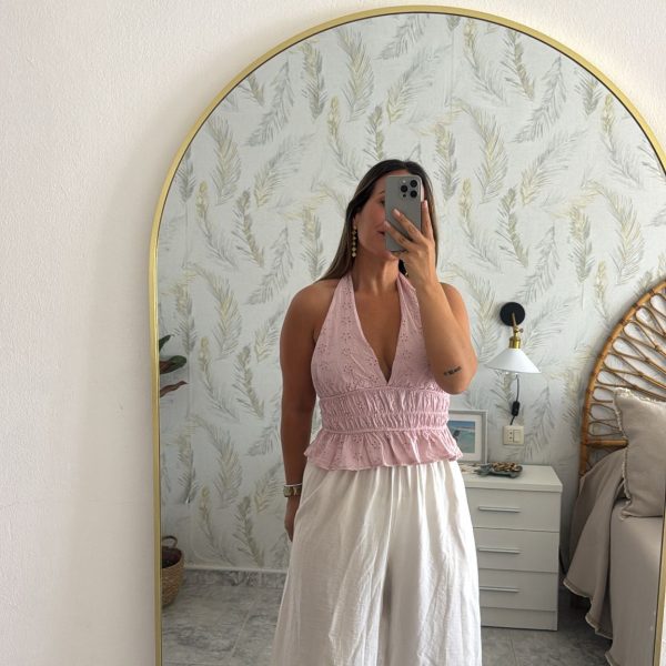 Top guipur halter