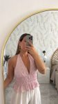 Top guipur halter