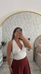 Top halter abalorios