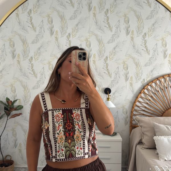 Top estampado floral