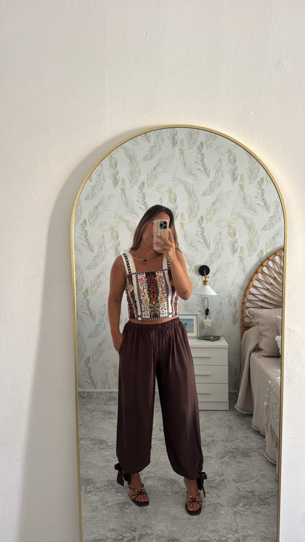 Pantalón bombacho lazada