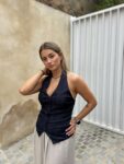Top halter botones