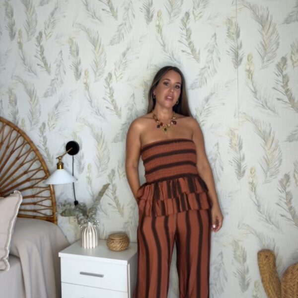 Conjunto peplum caldera