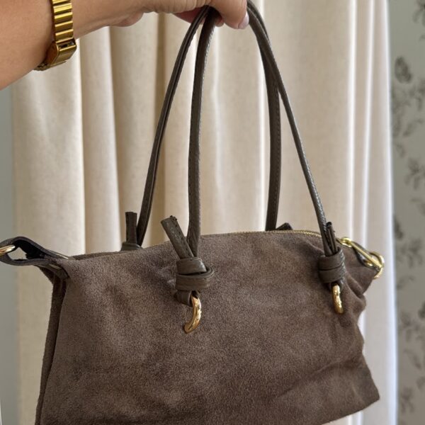 Bolso combinado taupe