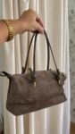 Bolso combinado taupe