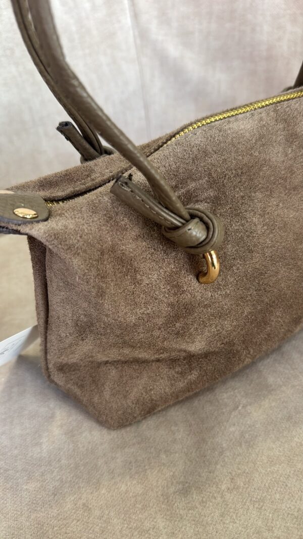 Bolso combinado taupe