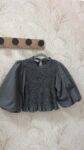 Blusa fruncida manga farol