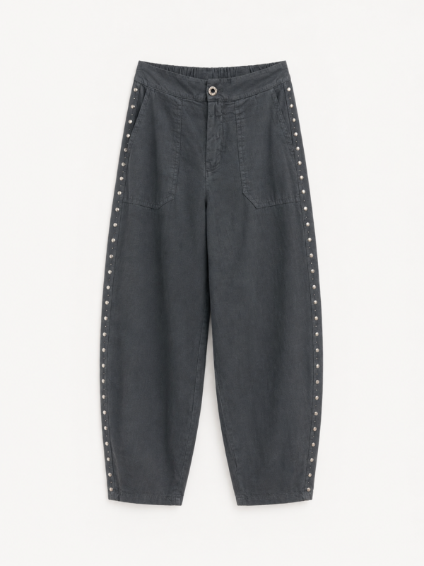 Pantalón balloon tachuelas