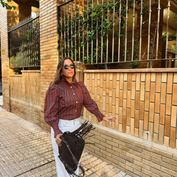 Camisa arlequín rayas – puesta