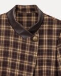 Chaqueta crop cuadros