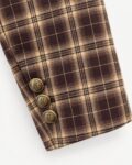 Chaqueta crop cuadros