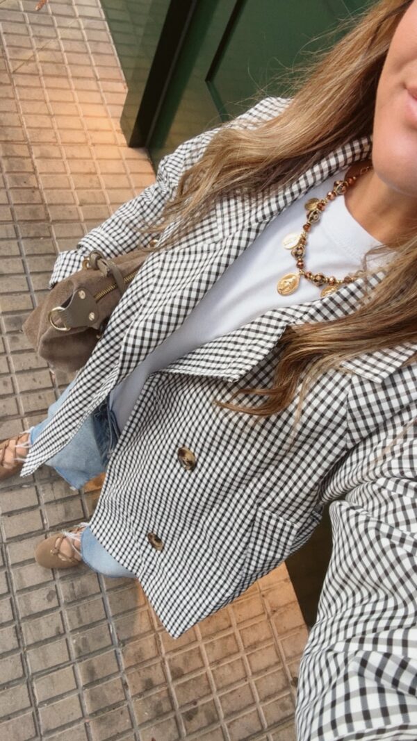 Gabardina cuadros