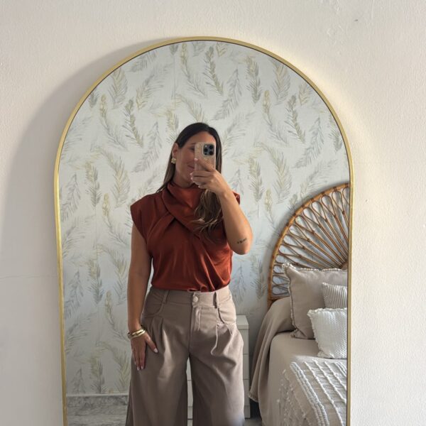 Pantalón bombacho pinzas