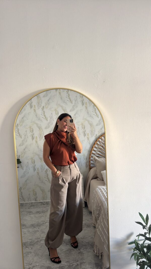 Pantalón bombacho pinzas