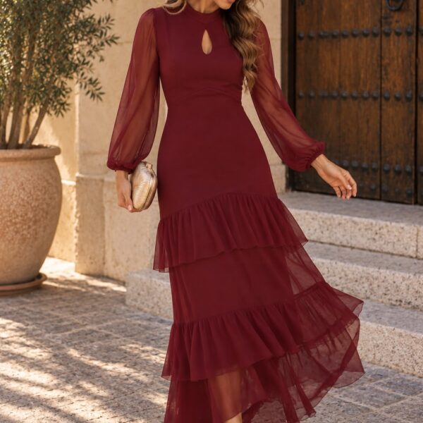 Vestido tul volantes